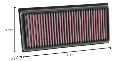 K&N Air Filter Engine: Reusable, Clean Every 75,000 Miles, Washable, Replacement Car Filter: Compatible with 2004-2012 MITSUBISHI/SMART (Colt VI, Colt CZC Cabriolet, FUSO Colt IV, Forfour),33-2881