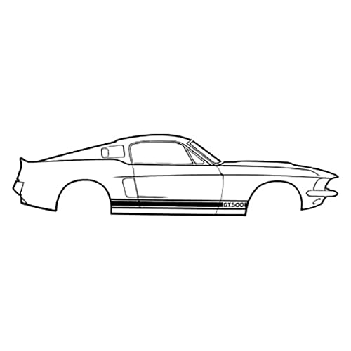 1966 Shelby GT350H Scott Drake Stripe Kit-Hertz Gold