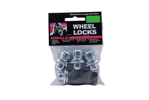 Gorilla Automotive Wheel Lock 73631TB (12Mm X 1.50 13/16In Hex Key Lock OEM Toyota/Lexus Mag Style Chrome Set of 4, B)