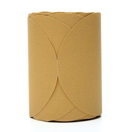 3M Gold Stikit Disc Roll 236U, 01439, 6 in, P1800 Grade, 175 Discs Per Roll, Automotive Abrasives