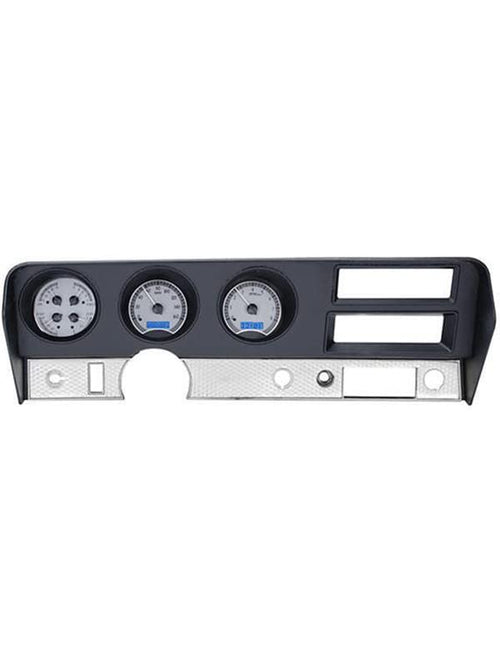 Dakota Digital VHX Analog Dash Gauges System 70 71 72 Pontiac GTO Black Alloy White VHX-70P-GTO-K-W
