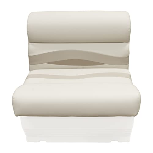 Wise Premier Series BM1143-1066 Pontoon 27" Bench Seat Cushion Set, Stone/Mocha Java/Khaki
