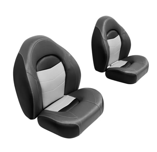 3303-860 Wise Pro-Angler Series Bass Bucket Seat 2-Piece Set Charcoal/Black/Marble Grey