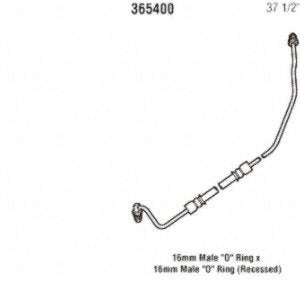 Power Steering Gates 365400 Hose Assembly Pressure Line