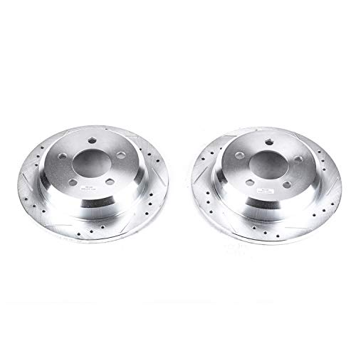 Power Stop Rear AR8732XPR Drilled & Slotted Rotor Pair For Jeep Grand Cherokee 1993-1998 [Model Specific]