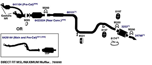 700098 AP Exhaust Products Muffler Exhaust