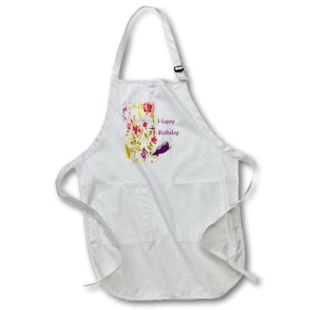 Florene apr_174154_1 - Special Events - Image of pretty painted girly birthday card - Aprons - Full Length Apron...