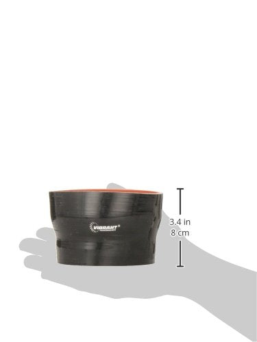4 Ply Vibrant Performance 2776 Black Reducer Coupling, 3-1/2" x 4"