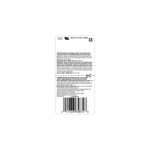 3V Lithium Coin Battery Duracell 1632 1 Count (Pack of 1), CR1632 Battery for Fitness Devices, Watches, and More