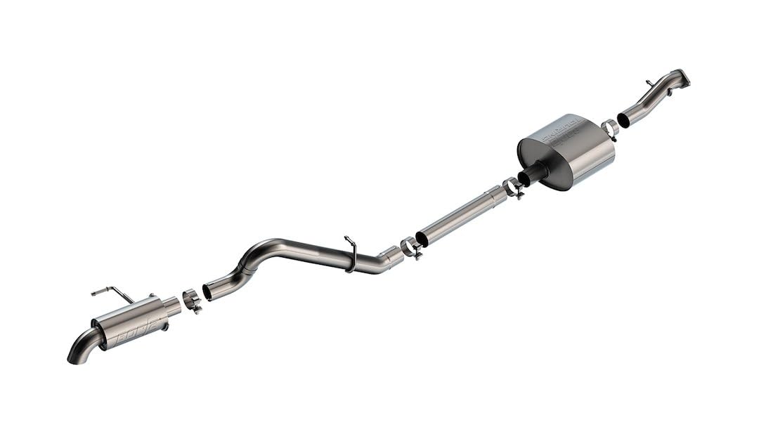 Borla - 21-22 Ford Bronco 2DR/4DR T-304 Stainless Steel Touring Cat-Back Exhaust - Brushed (140901)