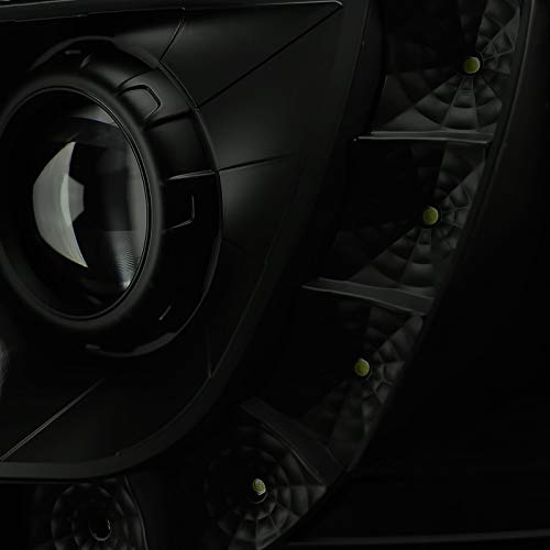 1997-2004 Ford F-150 / Expedition 1997-2002 Projector Headlights w/ SMD LED Light Strip (Black Housing/Smoked Lens) (Not compatible on 1997 F-150 models with production dates between 06/01/1996 to 07/01/1996)