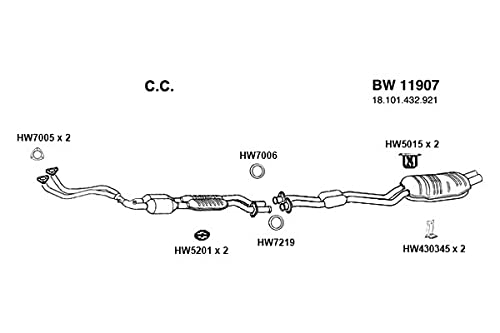 HW430345 Ansa - Exhaust Muffler Hanger