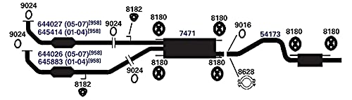 Exhaust Muffler AP Exhaust Products 7471
