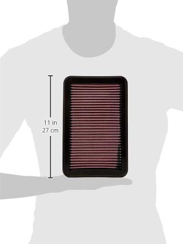 K&N Air Filter Engine: Increase Power & Acceleration, Washable, Replacement Car Filter: Compatible with 1991-2005 Mazda/Ford (Miata, Mazdaspeed, MX 5 II, Roadster, 626 V, Capella, Probe), 33-2676