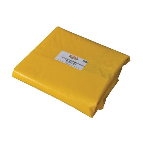 1 IBC Containment Unit Tarp Cover, Yellow - T8605, 76"L x 80"W x 73.75"H