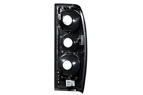 Black Euro Tail Light Set-Clear Lens ANZO USA 211115