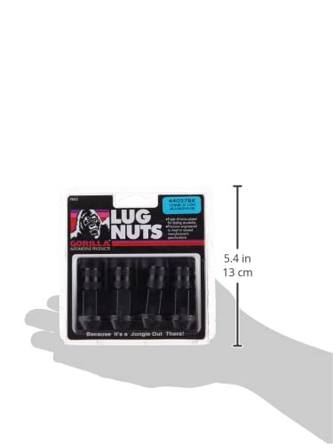 Open End Aluminum Racing Lug Nuts-Black Gorilla Automotive 44037BK (12mm x 1.50 Thread Size)
