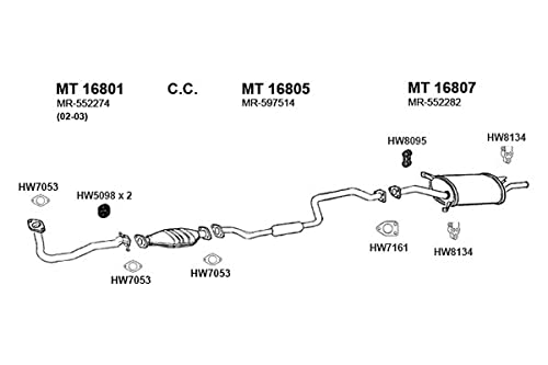MT16801 Ansa Exhaust Pipe