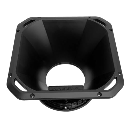 6.5" Massive Audio DF6B Bolt-On Flare Horn | 90° x 90° Sound Dispersion | High SPL Compression Driver Horn for Pro Audio & Car Sound Systems