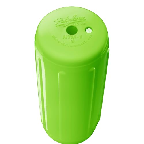 Lime Polyform HTM-1 Boat Fender 6.3 x 15.5 in.