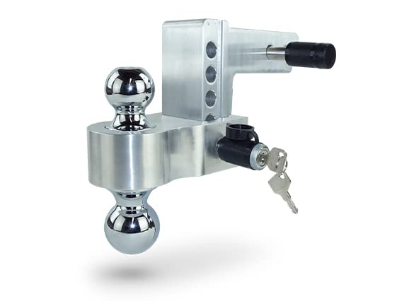 Chrome Pacbrake Ball Mount - 2" Shank, 4" Drop