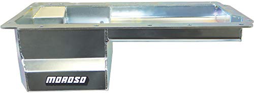Moroso Steel Wet Sump Oil Pan 20148, Fits GM LS Engines, Road Race Baffle, Remote Oil Filter