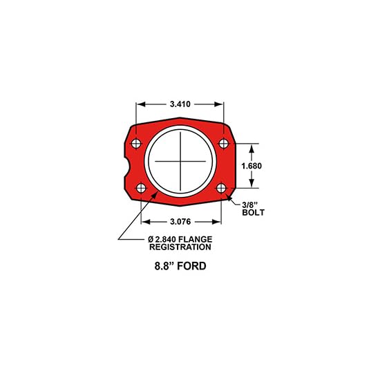 Red FDLI P/S Rear Kit, Drilled