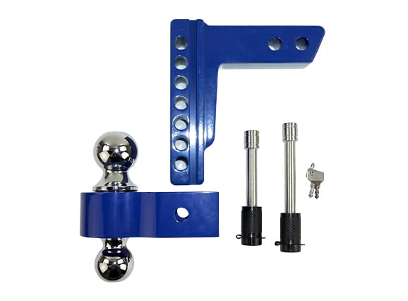 6" Drop Pacbrake 2" Shank Ball Mount - Blue