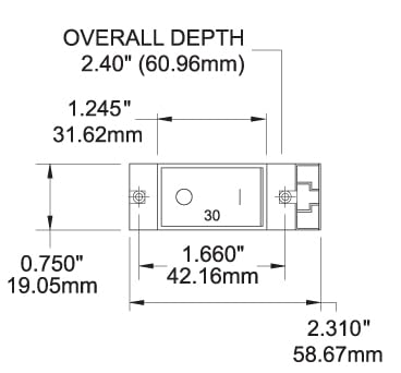 A-Series Blue Sea Systems Flat Rocker Single Pole 8A Circuit Breaker
