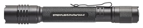 Streamlight ProTac 2AA-X 550-Lumen Multi-Fuel Tactical Carry Flashlight with USB-C Rechargeable Battery, Black