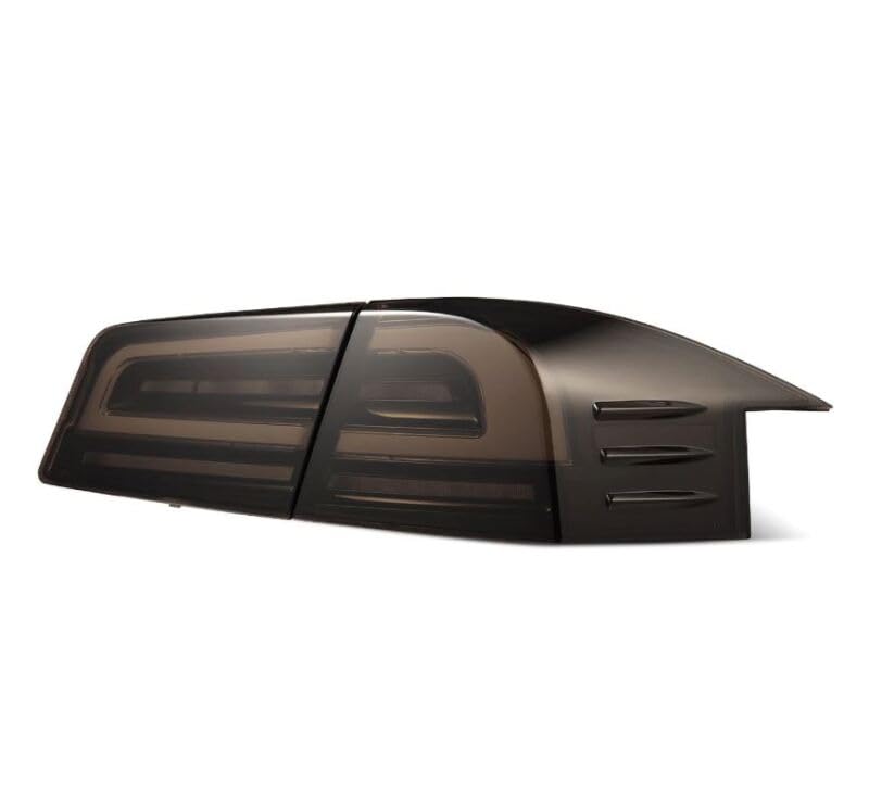 12-21 Tesla Model S AlphaRex LUXX-Series LED Tail Lights - Black