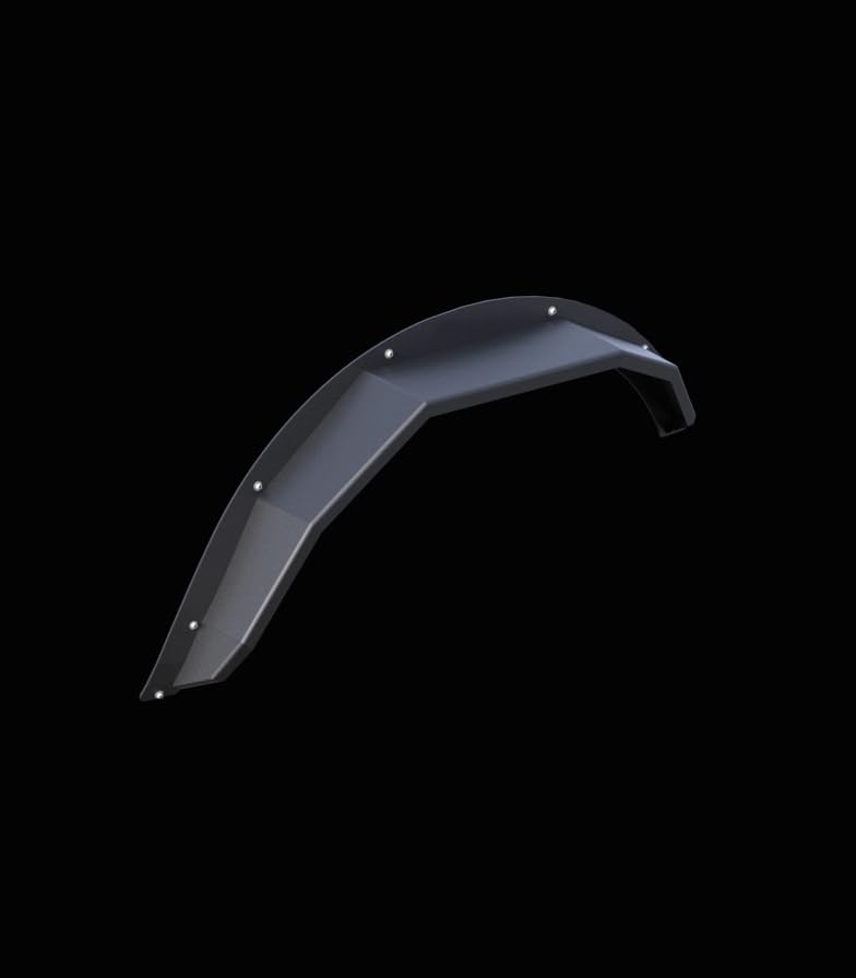Heavy Duty Black Horse Off Road Fender Flares Sheet Metal Plate Black Compatible with 2021-2023 Ford Bronco-FF-FBR22HD