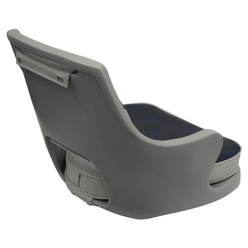 8WD015-3-660 Wise Standard Compact Pilot Chair with Cushions and Mounting Plate, Grey/Navy