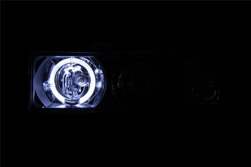 Chevrolet S10 Anzo USA 111015 Projector with Halo Black Headlight Assembly - (Sold in Pairs)
