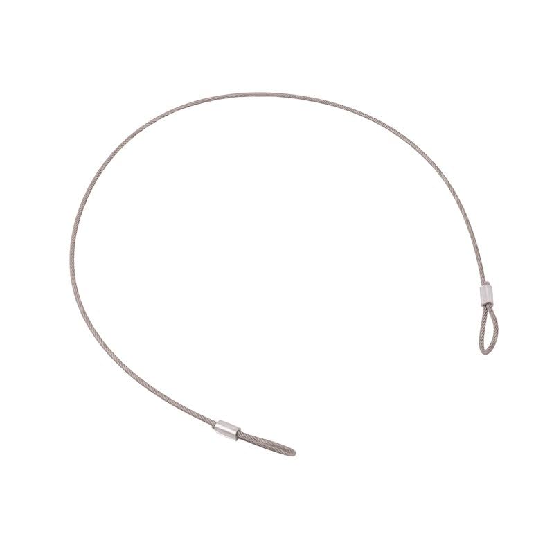 Arcon 19766 Security Cable, with Separate Lock, 3 Millimeter Diameter x 36 Inch Length, Stainless Steel, Clear Vinyl Sleeve