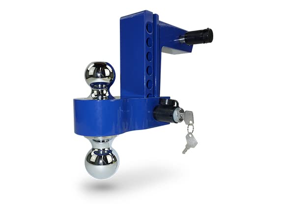 6" Drop Pacbrake 2" Shank Ball Mount - Blue