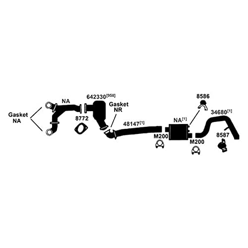 Exhaust Muffler AP Exhaust Products 7387