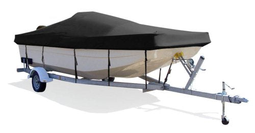 Taylor Made Products Semi-Custom Trailerite Boat Cover for Center Console Bay Style Boat with Outboard Motor - Includes Motor Hood, Multiple Sizes and Colors