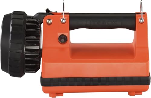 Streamlight E-Spot LiteBox 1500-Lumen 110000 Candela Rechargeable Lantern with Vehicle Mount System, Direct Wire DC Charging Rack, and Heavy Duty Shoulder Strap, Orange