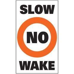 3005.0701 Taylor Slow No Wake Buoy Labels - Pack of 2