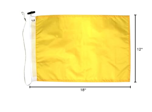 Code Q Flag, Taylor Made Products 93272, Yellow, 12 x 18-Inch