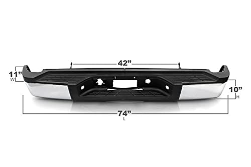 OEM Style Xtune Steel Rear Bumper (RB-CS0725-SET-C)