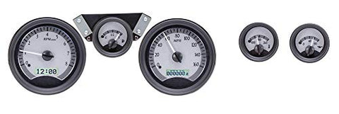 Dakota Digital VHX System 1970-81 Pontiac Firebird,- Silver Alloy Style Face w/White Display