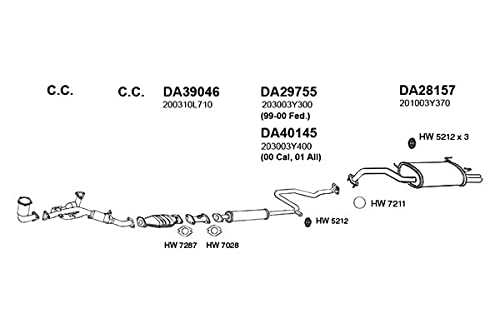 Muffler, Rear ANSA (DA28157)