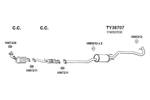 HW7045 Ansa - Exhaust Pipe Flange Gasket