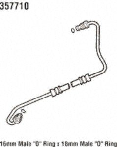 Power Steering Gates 357710 Line Hose Assembly Pressure