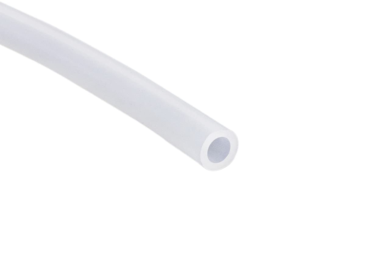 HPS Silicone HTSVH3-CLEAR High temperature Vacuum Hose Tubing, 60 psi Maximum Pressure, 1" Length, 1/8" ID