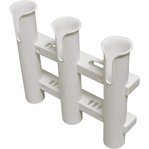Molded Rod Holder 3 in 1 Rod Rack - White - Packaged