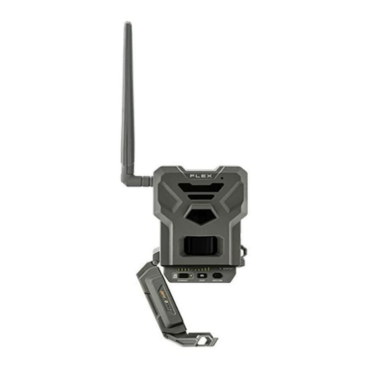 SPYPOINT Flex Trail Camera Cellular - Dual-Sim LTE,1080p Videos, 33MP Photos,Night Vision 4 LED Infrared Flash, 100'Detection Range,0.3S Trigger Speed,GPS Enabled,Cell Cameras for Hunting-for USA only