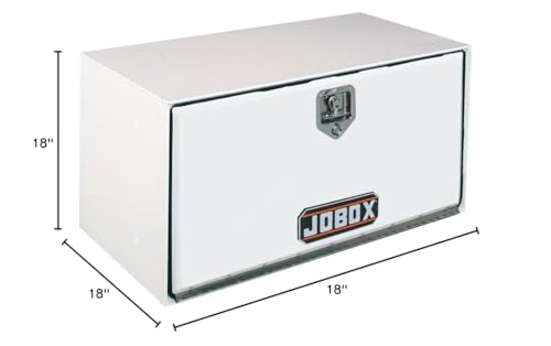 White Steel JOBOX 1-003000 Pan-Door Underbed Truck Box